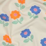 Jersey - Neonbloemen Offwhite