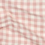 Flanelle de coton - carreaux écru rose