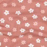 Maglia biologica - Blümchen Altrosa