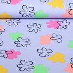 Jersey - Blumen Flieder