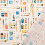 Cotton Cretonne - Estampado digital blanco