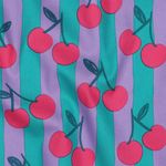 Bomullspoplin - körsbär petrol