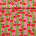 Baumwoll-Popeline - Kirschen Pink