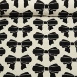 Bio Sweat - Hamburger Liebe Doubleface Jacquard Beetles & Bugs - BOW Schwarz