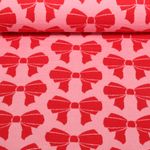 Ekologisk tröja - Hamburger Liebe Doubleface Jacquard Beetles & Bugs - Röd