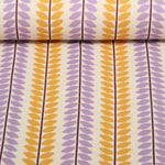 Ekologisk Jacquard Jersey - Hamburger Liebe Beetles & Bugs Gul Lila