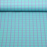 Bio Sommersweat - Hamburger Liebe Digitaldruck Beetles & Bugs Grids Türkis