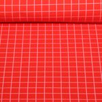 Sweat d'été bio - Impression numérique Beetles & Bugs Grids Rouge