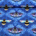 Økologisk Jersey - Hamburger Liebe Digital Print Beetles & Bugs Bees and Friends Blå