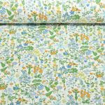 Baumwoll-Popeline - Blumenwiese Grün
