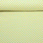 Baumwoll-Popeline - Kleine Blumen Gelb