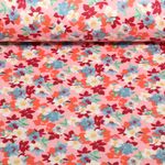 Baumwoll-Popeline - Hawaiiblumen Rosa