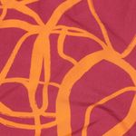 Tecido para vestidos e blusas - Stretch abstrato rosa laranja