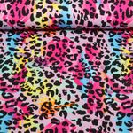 Sommersweat - French Terry Digitaldruck Leo Pink Multicolor