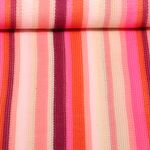 Jersey tricoté - Rayures Rose vif