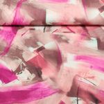 Viskosejersey - Digitaldruck Farbenmalerei Rosa