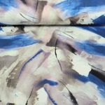 Viskosejersey - Digitaldruck Farbenmalerei Blau