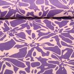 Baumwoll-Musselin - Double Gauze Blumen Abstrakt Lila