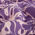 Bomuldsmusselin - Double Gauze abstrakte blomster lilla