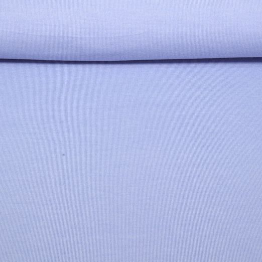 Strickjersey - Uni Melange Pastell Blau