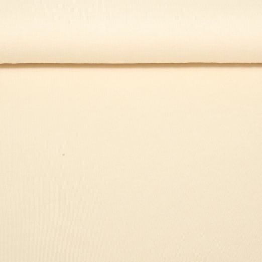 Strickjersey - Uni Melange Beige