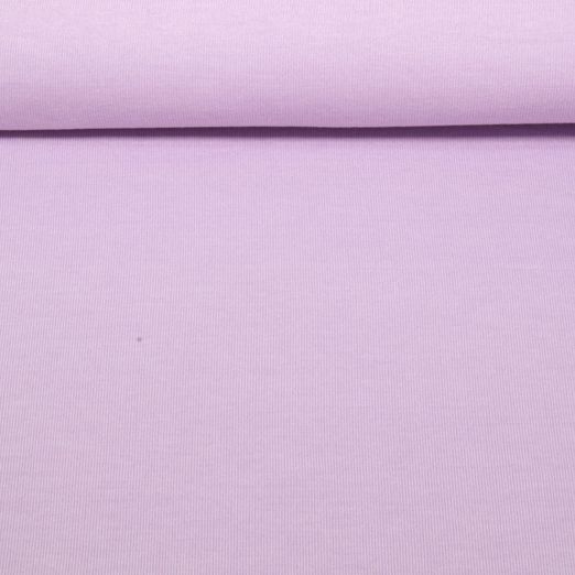 Strickjersey - Uni Melange Pastell Flieder