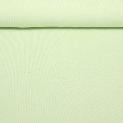 Strickjersey - Uni Melange Pastell Mint