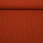 Viskoseleinen - Slub Streifen Ziegelrot