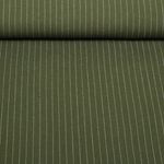 Viskoseleinen - Slub Streifen Dunkelgrün