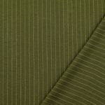 Viscose-linnen - Slub strepen donkergroen