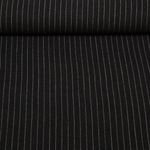 Viskoseleinen - Slub Streifen Schwarz