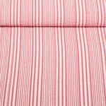 Seersucker - Streifen Rot