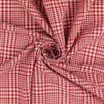 Seersucker – Rutig röd