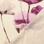 Viskoselinne - digitaltryck stora blommor bär