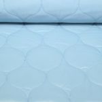 Gesteppter Jackenstoff - Hellblau Wattiert