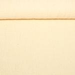 Kleider und Blusenstoff - Jacquard Blätter Vanille