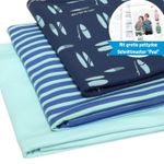 SANETTA Jerseypaket 3x1m mit gratis pattydoo Schnittmuster "PAUL"-0