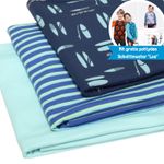 SANETTA Jerseypaket 3x1m mit gratis pattydoo Schnittmuster "LEO"-0