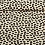 Viskose-Popeline - Punkte Ecru