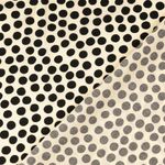 Viskospoplin – prickar ecru