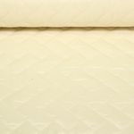 Gesteppter Jackenstoff - Geflochten Creme Wattiert