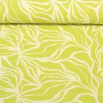 Baumwoll-Musselin - Double Gauze Blätter Lime