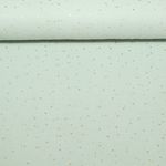 Baumwoll Musselin - Double Gauze Goldpunkte Mint