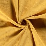 Coton mousseline - Double Gauze points d'or jaune
