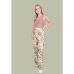 Baumwoll-Musselin - Double Gauze Digitaldruck Blumen Herbst Ecru-1
