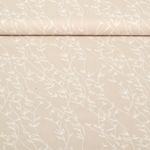 Baumwoll-Popeline - Blätterranken Sand