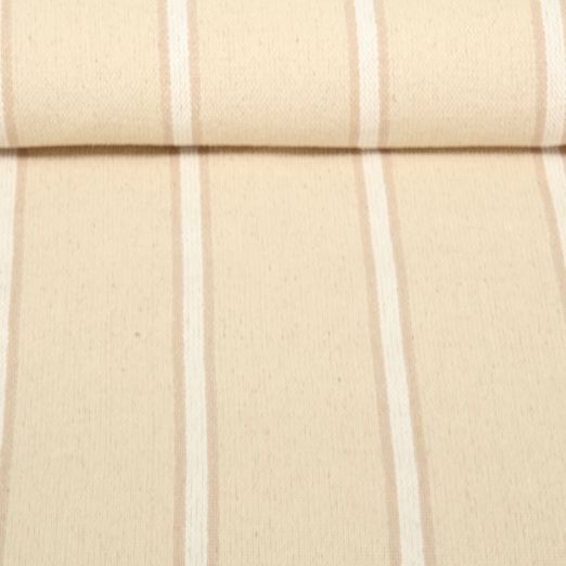 Canvas - Schwerer Sackstoff Streifen Beige Braun