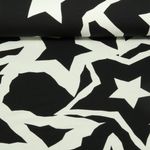 Sommersweat - French Terry Beach Kollektion Sterne Ecru