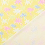 Jersey - Tissu assorti Palmiers Jaune