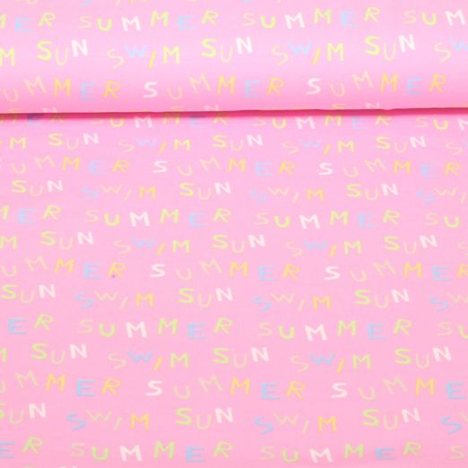 Jersey - Kombistoff Sommer Rosa